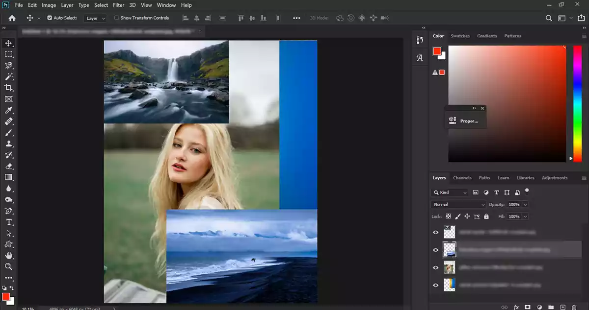 Open multiple images in Photoshop