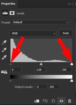 Histogram fills the box