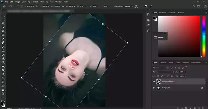 How to rotate images in Photoshop