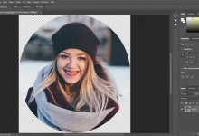 How to crop images in a circle shape in Photoshop