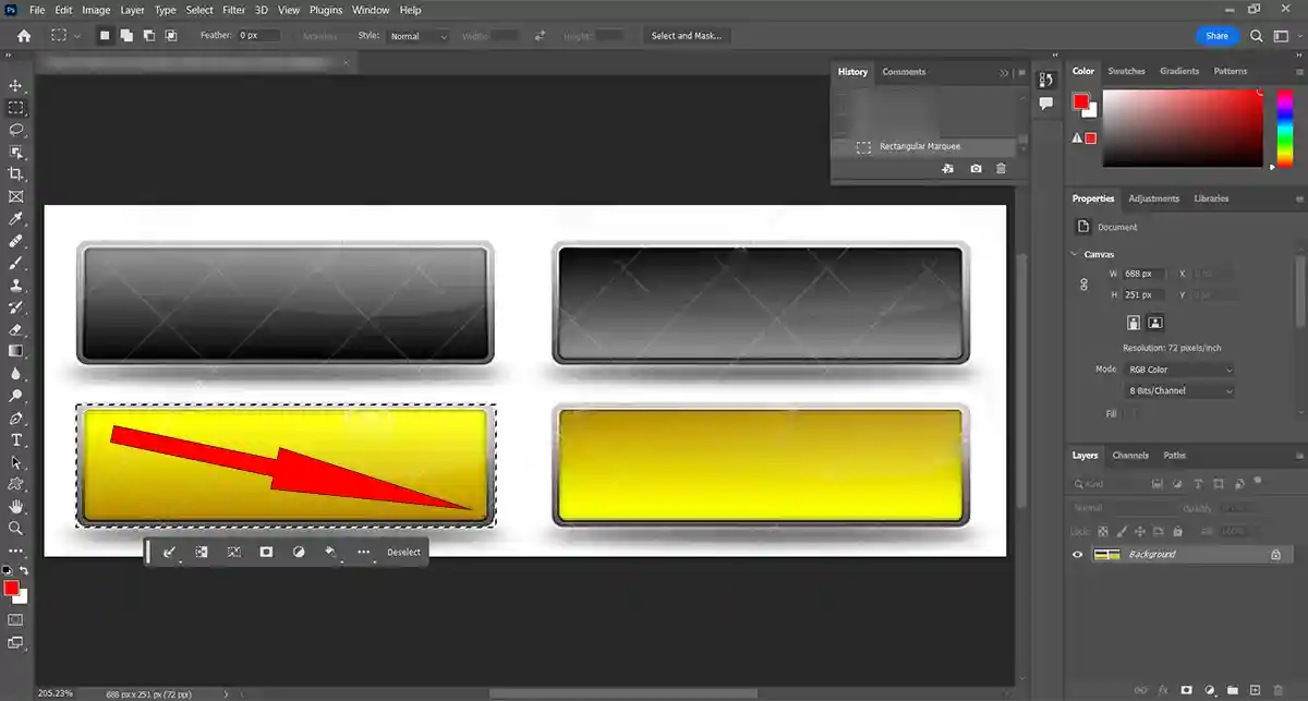 How to use Rectangular Marquee tool in Photoshop 2023 image